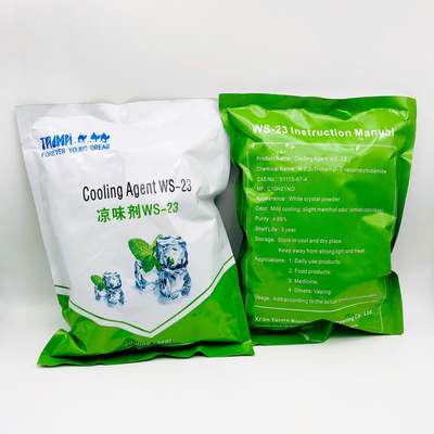 Υψηλή καθαρή πιό δροσερή σκόνη WS-23 ψυγείο WS-23 βαθμού τροφίμων εκχυλισμάτων μεντών για την καραμέλα