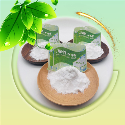 Ψυκτικός παράγοντας WS-23 σε σκόνη 99% CAS No 51115-67-4 Χαμηλό MOQ Τροφίμων WS23 Ψυκτικός παράγοντας για ποτά, καραμέλες, ζαχαρώδη